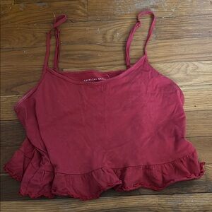 American Eagle Outfitters Red Women's Top